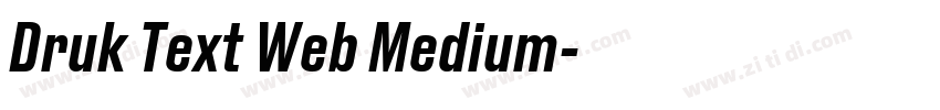 Druk Text Web Medium字体转换 Druk Text Web Medium字体转换